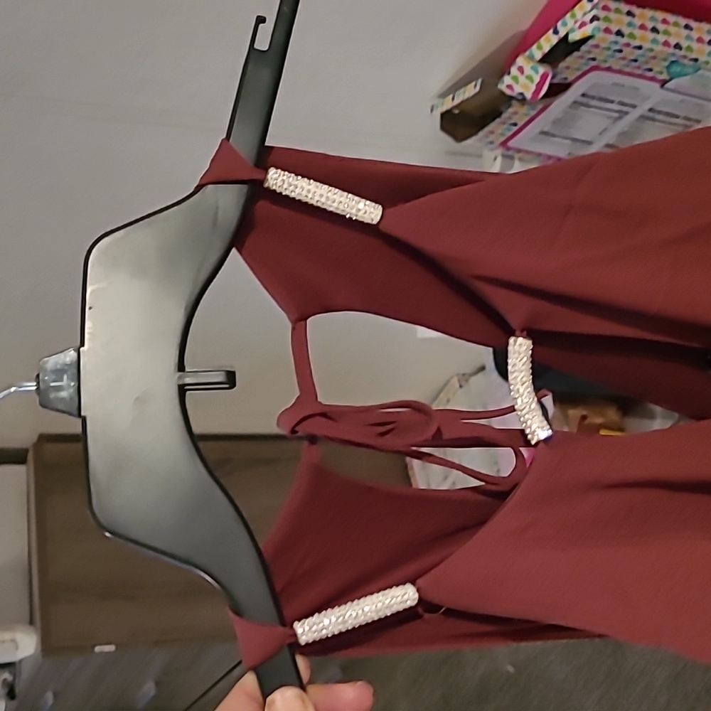 Maroon Venus dress